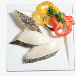 儿童副食儿童鳕鱼块鳕鱼肉鳕鱼片海鲜美食高清图片