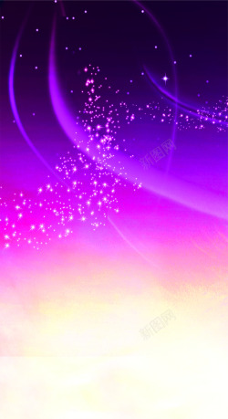 浪漫星空紫色背景素材