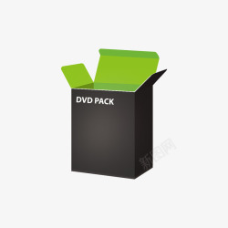 绿色内封DVD光盘盒子素材