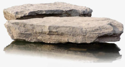 大石头免抠灰白大石头高清图片