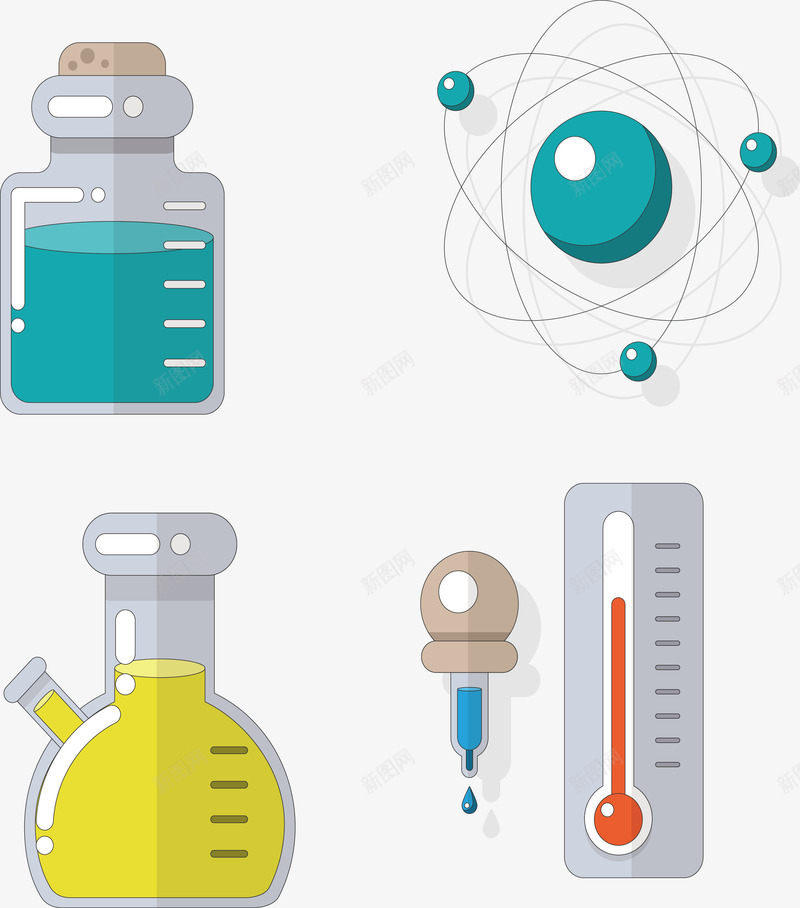 化学实验元素png免抠素材_新图网 https://ixintu.com png png素材 化学 卡通 实验 生命科学