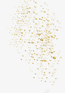 透明汽泡金色啤酒花饮料露水psd源文件高清图片