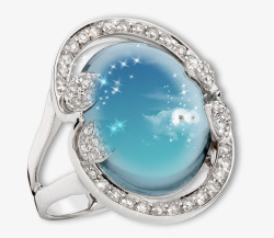 蓝宝石戒指相框素材