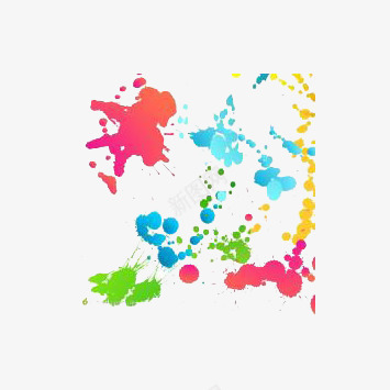 色彩的碰撞png免抠素材_新图网 https://ixintu.com 不一样的美 凌乱 抽象 色彩的碰撞 飞溅