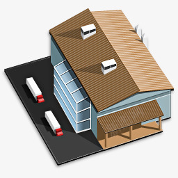 建筑工厂房子图标图标