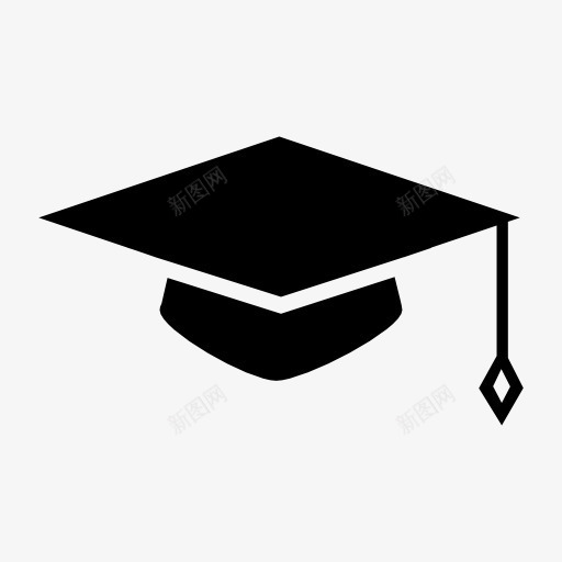 毕业帽图标png_新图网 https://ixintu.com 博士帽 学位 学士帽 学士帽免费素材 毕业帽