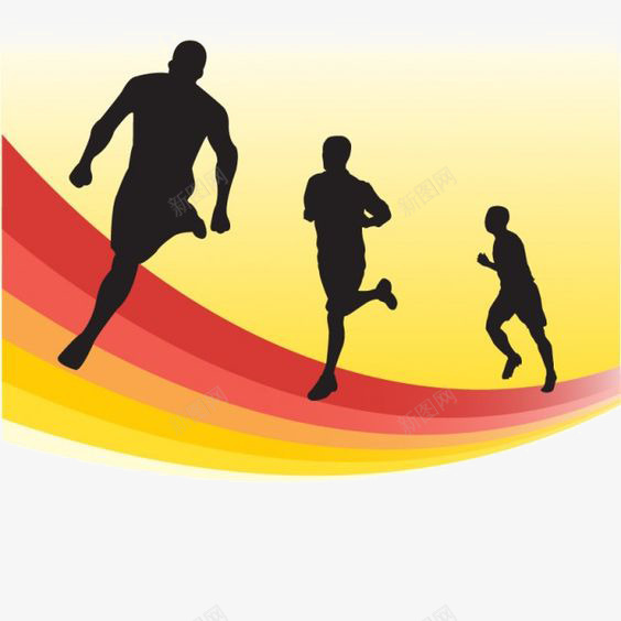 奔跑的男人png免抠素材_新图网 https://ixintu.com 健康 创意 慢跑 晨跑 跑步 运动