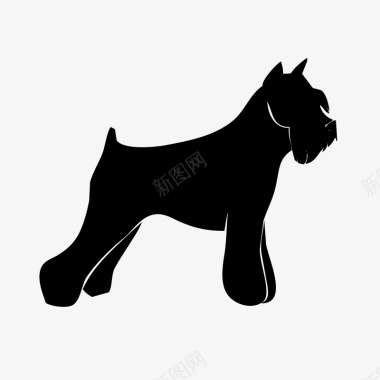 黑色的小狗图标图标