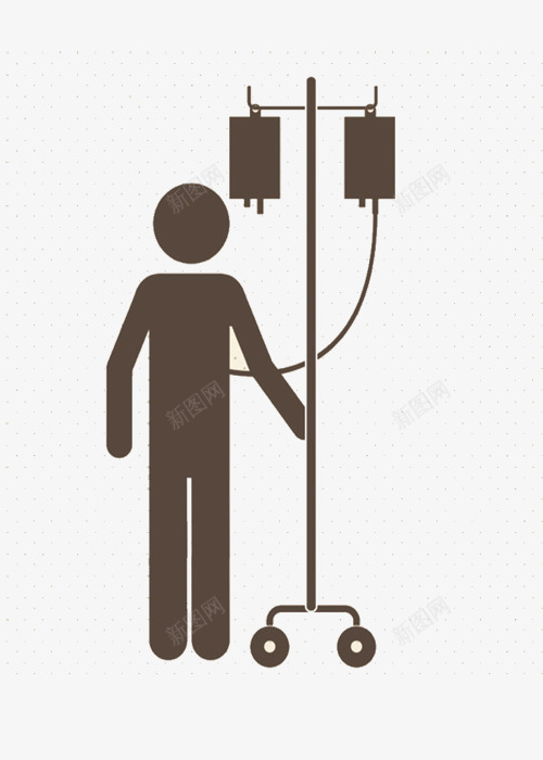 医院看护png免抠素材_新图网 https://ixintu.com 医生 卡通设计 吊水 吊针 小人图示 广告设计 护士 检查 看护 设计 陪伴