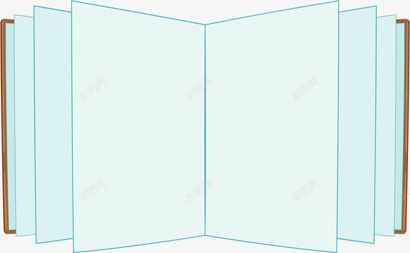 打开的书本png免抠素材_新图网 https://ixintu.com 书本 卡通 空白 纸张