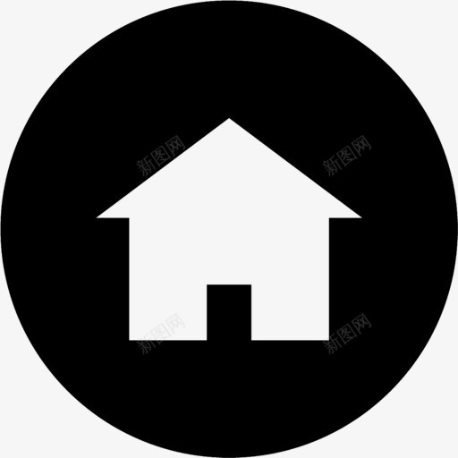 房屋黑色图标png_新图网 https://ixintu.com 图标 房屋 黑色