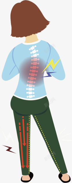 腰疼的女性腰疼的女人高清图片