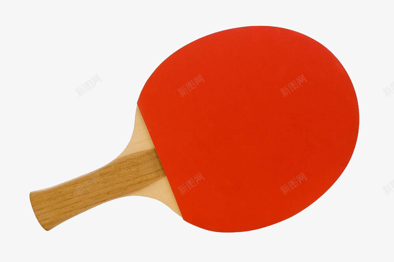 红色面的乒乓球拍png免抠素材_新图网 https://ixintu.com 乒乓拍 乒乓球 乒乓球拍 体育运动 工具 拍子 球拍 红色 装备