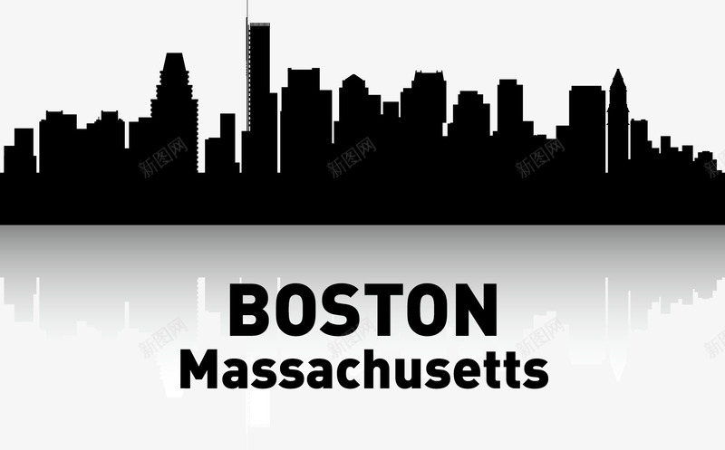 BOSTONpng免抠素材_新图网 https://ixintu.com 剪影 城市 城市剪影 城市建设 大厦 建筑 房地产 插图 楼宇 楼房 都市 高楼