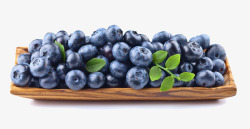 美国独立日元素一盘蓝莓高清图片
