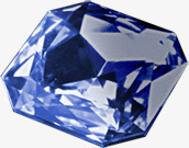 蓝色晶莹宝石钻石素材