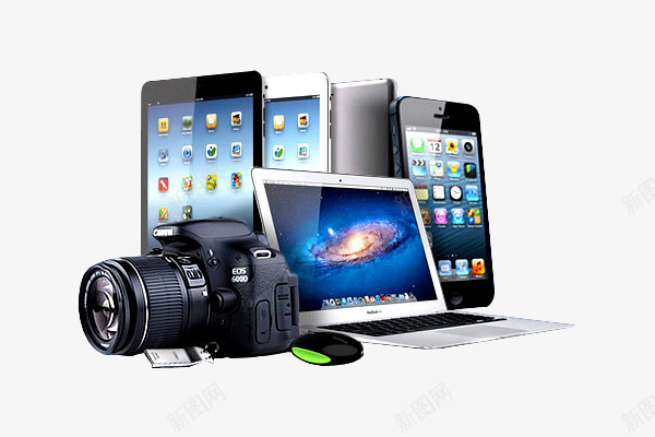 数码产品合集png免抠素材_新图网 https://ixintu.com 产品实物 手机 数码产品 电子产品 电脑 相机