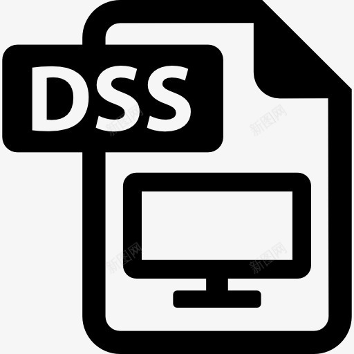 DSS文件图标png_新图网 https://ixintu.com 屏幕界面 文件 监视器 该公司