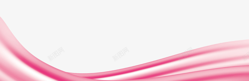 粉红手绘丝带png免抠素材_新图网 https://ixintu.com 海报 粉红手绘丝带 背景 装饰