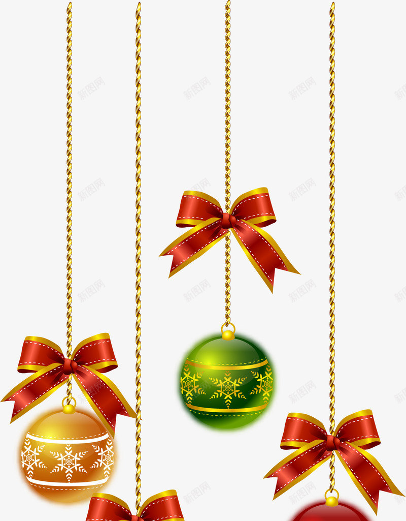 彩色圣诞装扮丝带png免抠素材_新图网 https://ixintu.com 丝带 圣诞 彩色 装扮