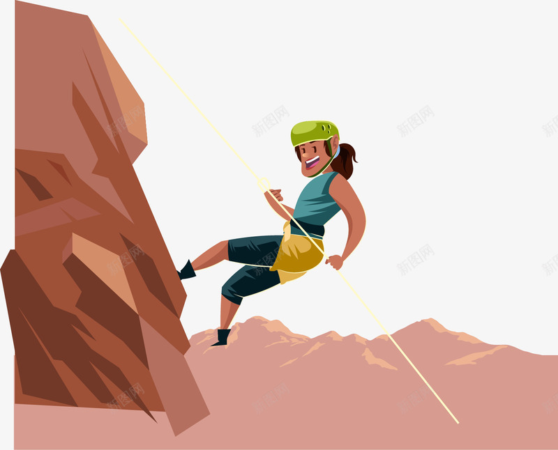 岩石攀登png免抠素材_新图网 https://ixintu.com 岩石 攀爬人物 攀爬高山 攀爬高峰 攀高峰 登山 登顶