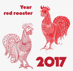 2017年鸡年年画素材