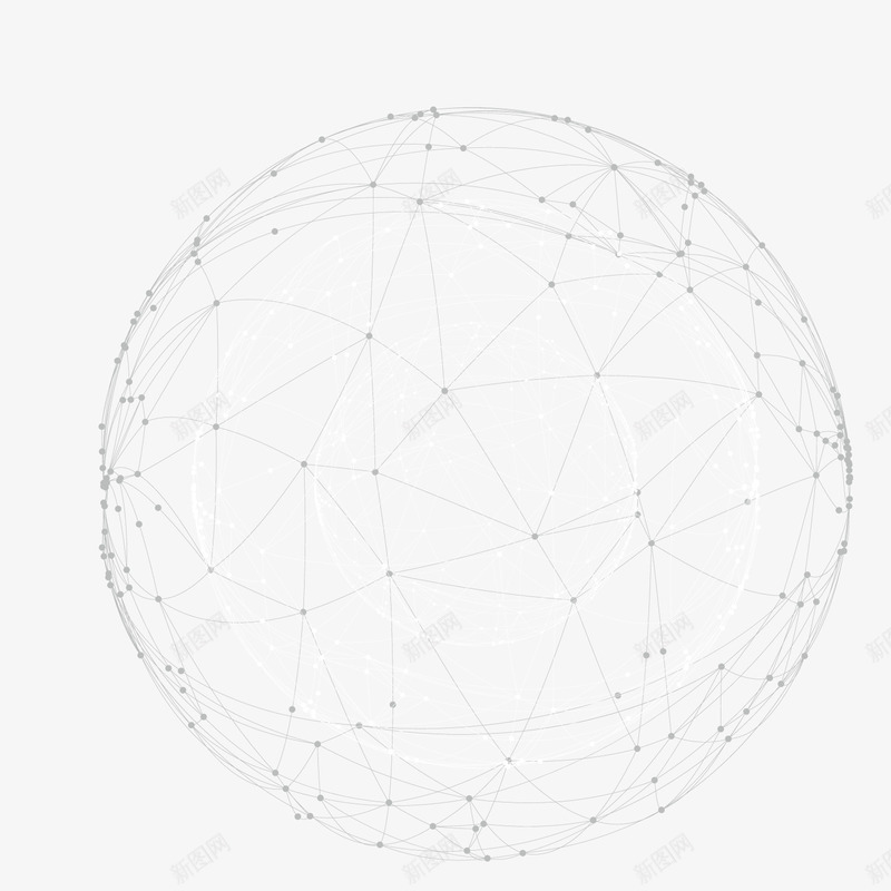 科技背景png免抠素材_新图网 https://ixintu.com 炫酷背景 球星 科技 立体 线条