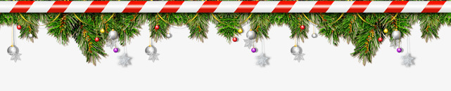 圣诞节挂饰横条png免抠素材_新图网 https://ixintu.com 圣诞树 圣诞节挂饰横条 彩球 铃铛