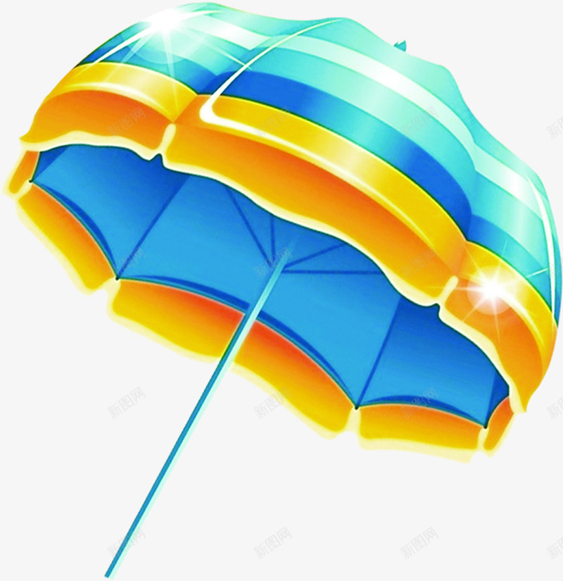 彩色大沙滩伞png免抠素材_新图网 https://ixintu.com 彩色 沙滩伞