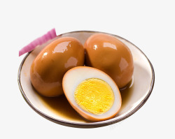 产品实物勺子茶叶光滑的卤蛋高清图片
