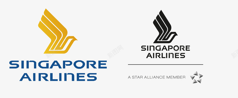 新加坡航空图标png_新图网 https://ixintu.com Airlines Singapore 新加坡航空 矢量标志 航空logo 航空公司