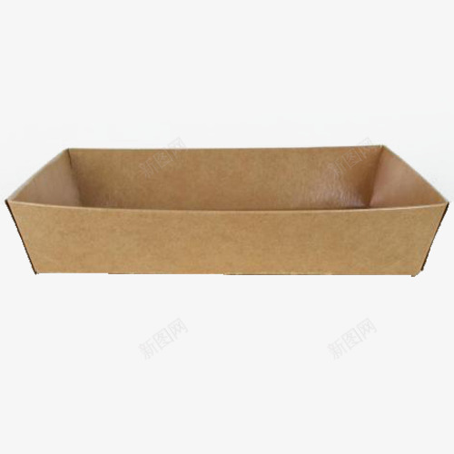 矩形外卖纸盒png免抠素材_新图网 https://ixintu.com 便携 外卖 外卖盒 无盖 木色 矩形 纸盒 纸质