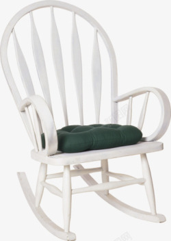 镂空椅子白色摇椅高清图片