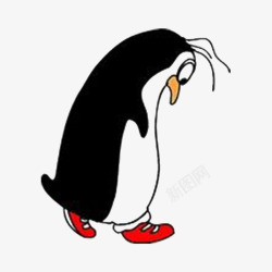 绝望卡通失望的企鹅高清图片