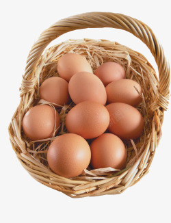 复活节蛋深山散养新鲜土鸡蛋高清图片