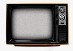 黑白电视机雪花古老素材