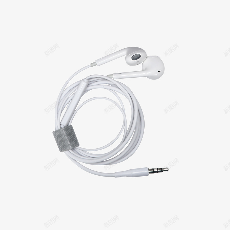 苹果白色耳机线png免抠素材_新图网 https://ixintu.com 数码线 耳机 耳机线 苹果耳机线