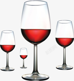 红葡萄酒插图矢量图素材