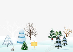 堆满雪的房顶道路松树上的厚雪矢量图高清图片