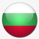保加利亚国旗国圆形世界旗图标图标