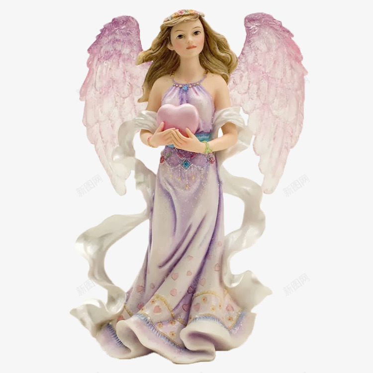 天使摆件png免抠素材_新图网 https://ixintu.com 天使摆件 女神 工艺品 树脂工艺品 桌面摆件