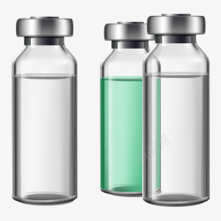 透明玻璃药瓶玻璃瓶子高清图片