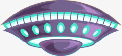 圆形飞碟世界航天日紫色飞碟高清图片