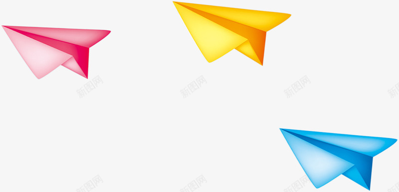 多彩纸飞机漂浮装饰png免抠素材_新图网 https://ixintu.com 彩纸 漂浮 装饰 飞机