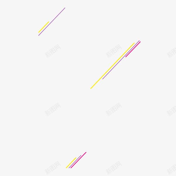 彩色斜线png免抠素材_新图网 https://ixintu.com 斜线条 科技 简约 线性 装饰背景