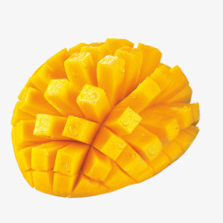 矢量质感水果黄色水果芒果水珠质感效果高清图片