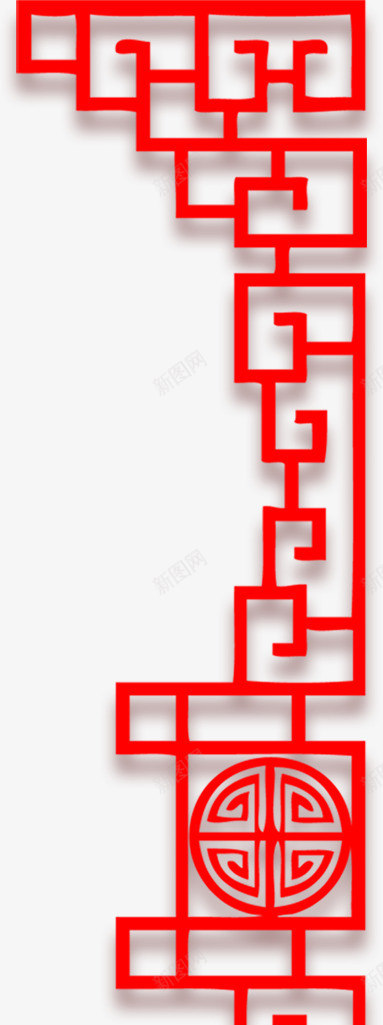 中国门庭上装饰png免抠素材_新图网 https://ixintu.com 免费psd 年会 新年 春节 装饰