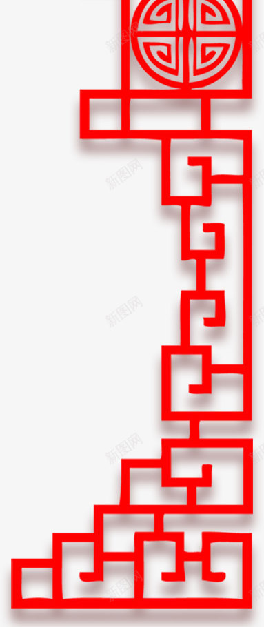 中国门庭上装饰png免抠素材_新图网 https://ixintu.com 免费psd 年会 新年 春节 装饰