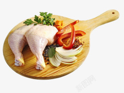 鸡汤食材两个鸡腿高清图片