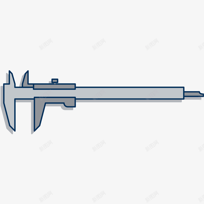 灰色的游标卡尺矢量图ai免抠素材_新图网 https://ixintu.com 卡尺 日常 日用卡尺 游标卡尺 灰色 灰色卡尺 矢量图